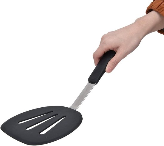 Breiter, Runder, Flexibler Silikonspatel, Perfekt Für Pfannkuchen Und Eier – Küchenhelfer Zum Backen Und Kochen