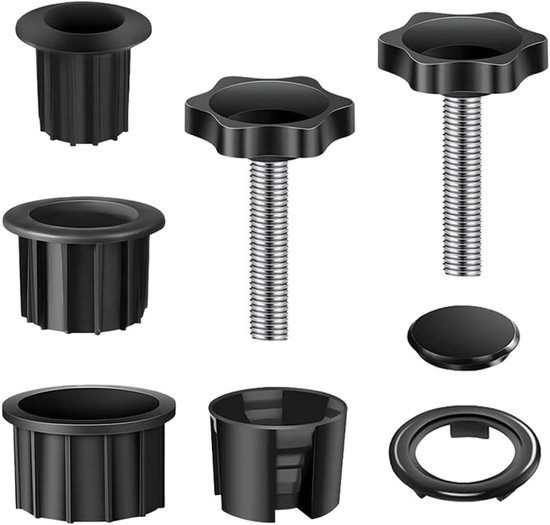 Set Mit 8 Sonnenschirm-reduzierstücken Für Schirmständer - Outdoor-zubehör, Verstärkung Und Stütze Für Sonnenschirmständer