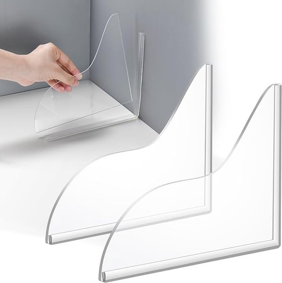 2er-pack Transparente, Selbstklebende Spritzschutzfolien Für Die Dusche