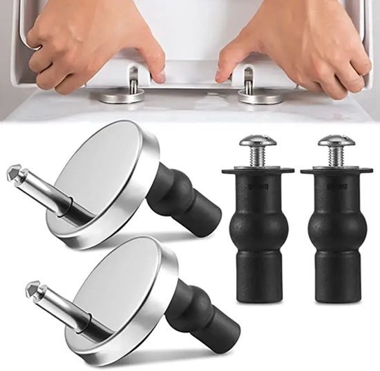 Wc-sitzscharniere, 2er-pack, Edelstahl, Verstellbar