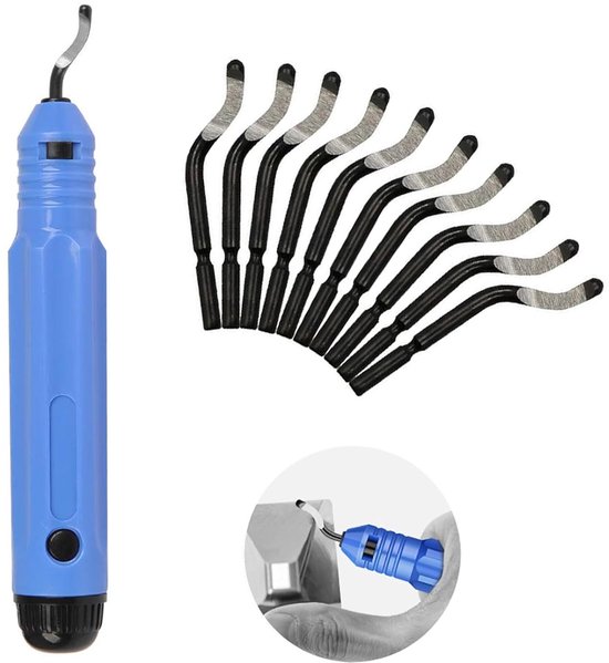 3d-gedrucktes Metall-entgratungsmesser Mit Ergonomischem Griff Und 10 Ersatzklingen