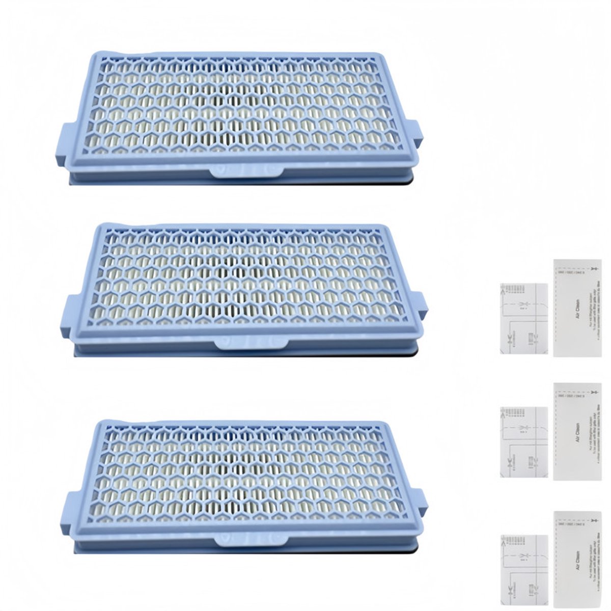 Ersatz-hepa-filter – Miele Guard Gn Hycean3d Staubsauger S8340/c2/c3/s6 S1/l1 Compact C1/complete C2 – Enthält 3 Hepa-filter – 3 M