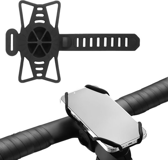 360° Drehbare, Stoßfeste Silikon-handyhalterung Für Fahrräder Und Mountainbikes Mit Einer Breite Von 4,7"-7,2