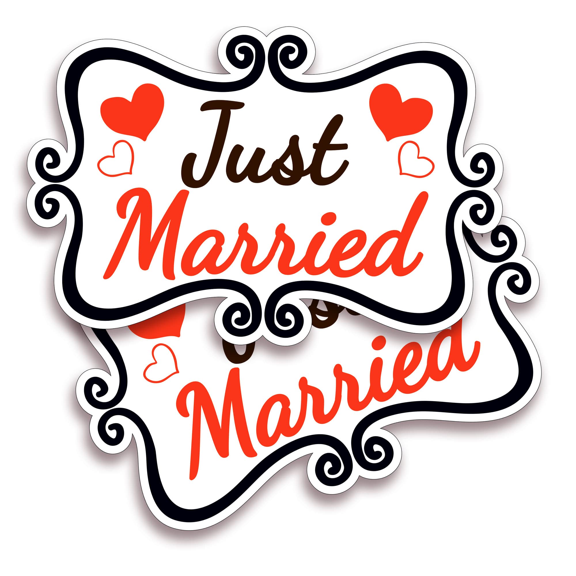 Hochzeitsauto-magnete – 30 X 20 Cm, 2er-pack