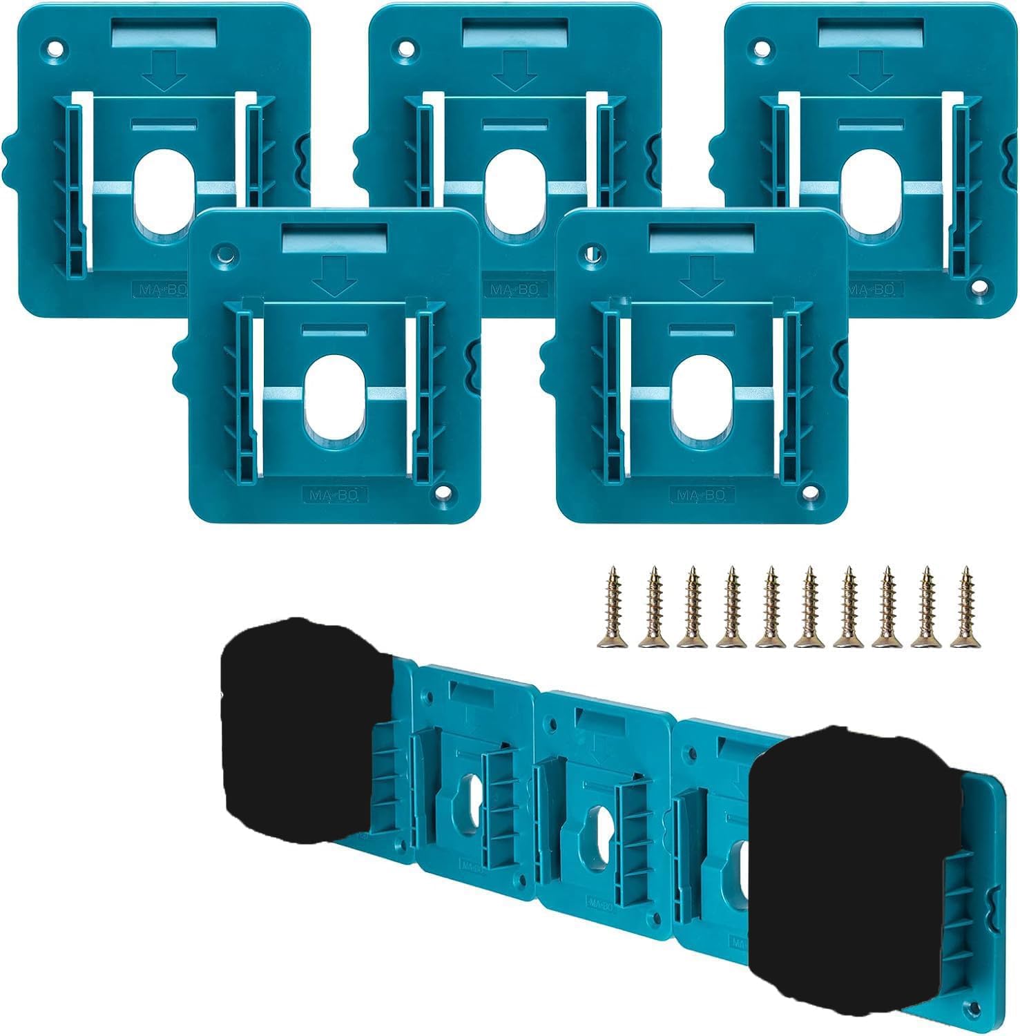 Batteriehalter – Wandhalterung Für Makita 18v-akkus – Passend Für Bl1850, Bl1840, Bl1830 Und Weitere Modelle – Für Werkstattwagen/werkstattwagen – 5 Stück (ohne Batterien)
