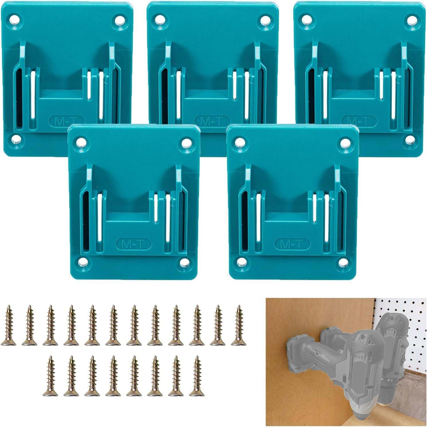 Werkzeughalter Für Makita 18v Lithium-ionen-bohrmaschinen - Abs-wandhalterung - Für Garagen, Werkstätten Und Nutzfahrzeuge - 5-teilig (werkzeuge Nicht Enthalten)