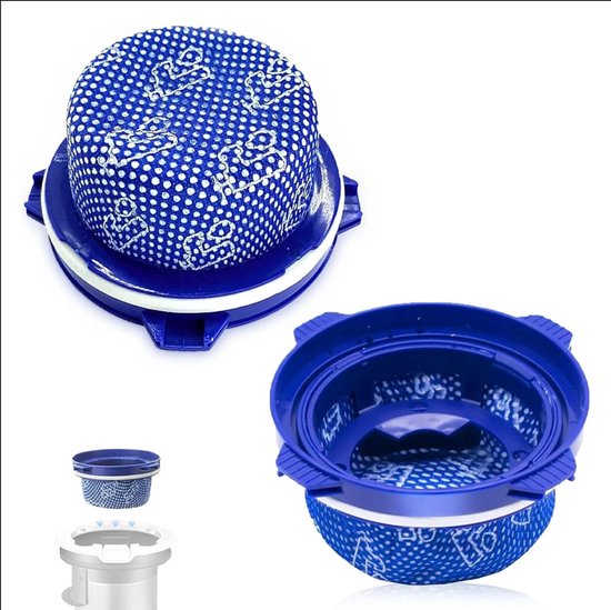 Zweiteiliges Filterset Für Samsung Jet 90 Pet Extra / 90 Complete / 75 Complete / 75 Pet / Jet 75 / Jet 70 / Jet 60, Mit Waschbaren Ersatzfiltern.