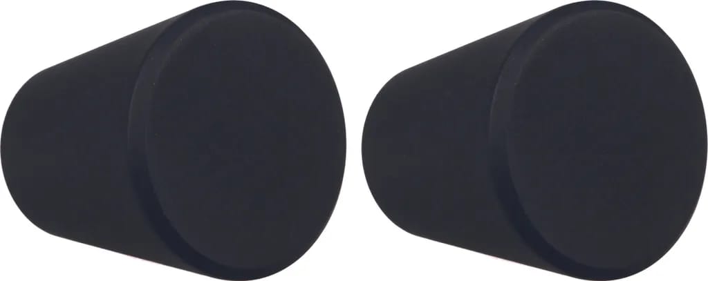 Möbelgriffe, 25 Mm Durchmesser, Geeignet Für Küchenschränke, Schubladenschränke, Sideboards Usw., Schwarz, 4er-pack.