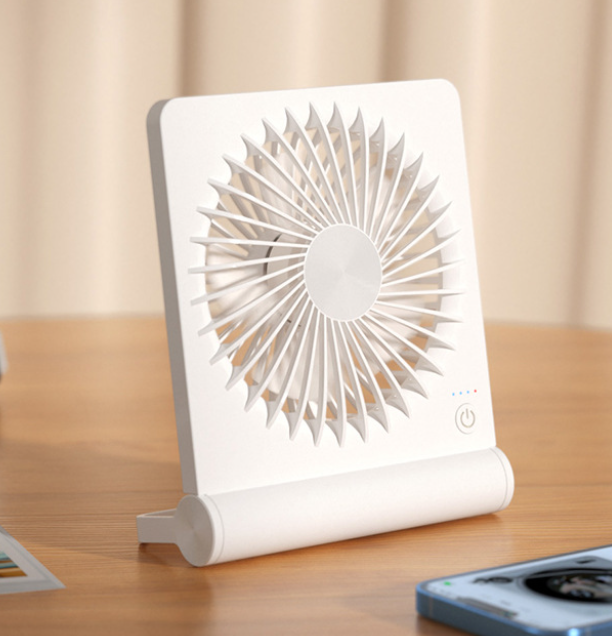 Weißer, Ultradünner Mini-tischventilator, Tragbarer, Faltbarer Usb-handventilator, Kleiner, Leistungsstarker Usb-wandventilator Mit Hohem Luftdurchsatz
