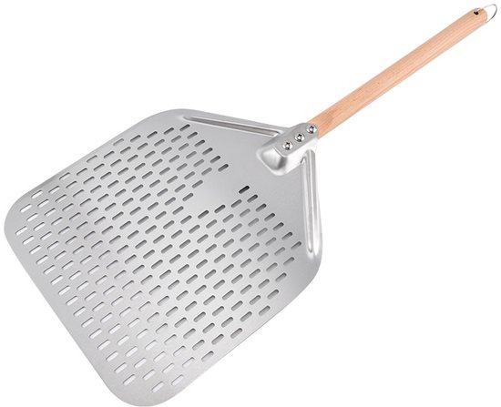 Pizzaschieber – Rechteckig – Eloxiertes Aluminium – Professionell