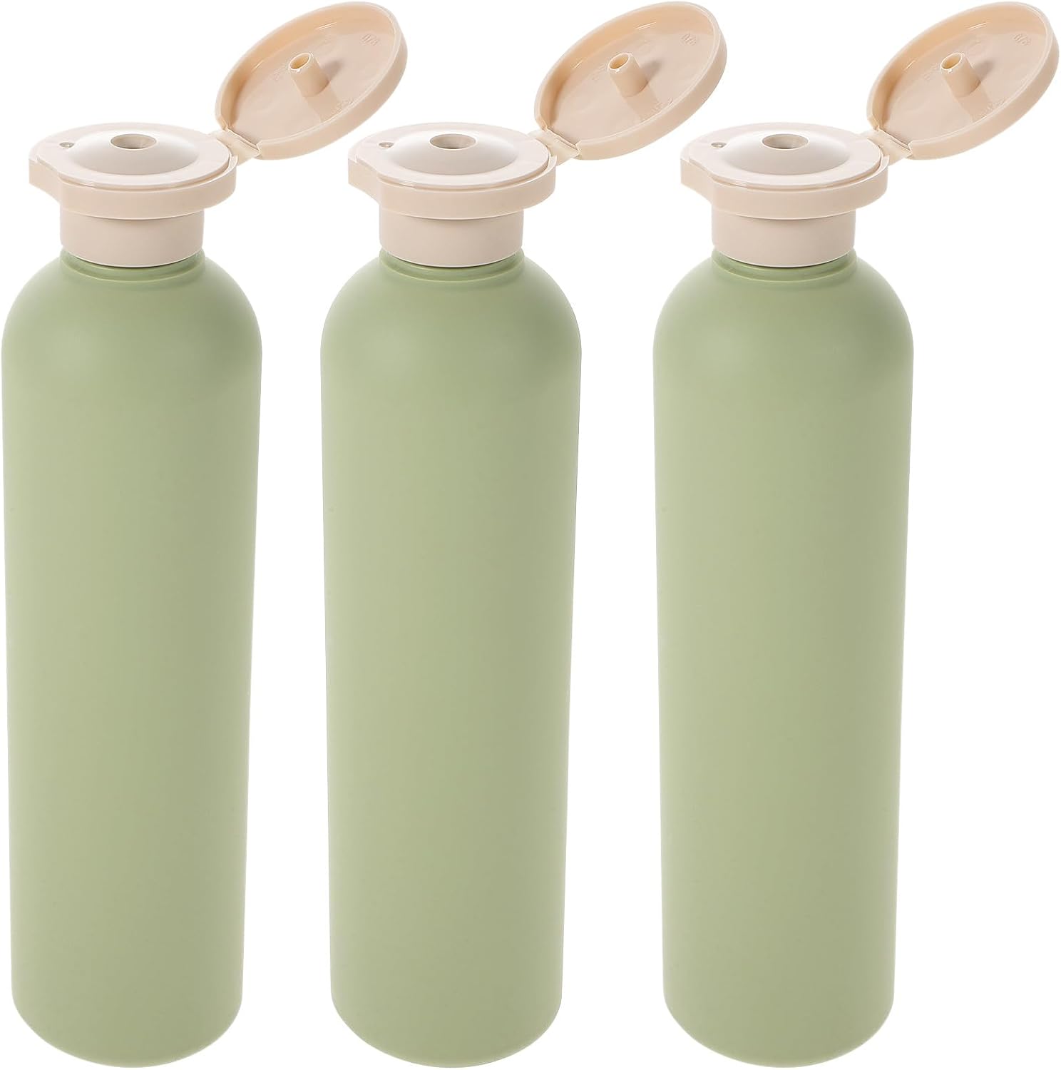 Eine Packung Mit 3 Nachfüllbaren Lotion- Und Shampooflaschen, 250 Ml, Mit Klappverschluss Und Quetschverschluss, Geeignet Für Reisen Und Den Gebrauch Zu Hause.