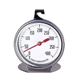2,4-zoll-ofenthermometer, Geeignet Für Elektroöfen, Mit Großem Haken Und Sockel, Edelstahl, Küchentemperatursensor.