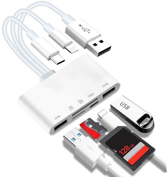 5-in-1 Usb/otg Sd/micro-sd-speicherkartenleser – Tragbar