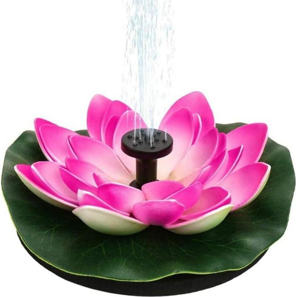Teichdekorationen Mit Seerosen/lotusblumen Solarbetriebene Springbrunnen Mit Schwimmenden Wasserpumpen Solarbetriebene Seerosen Für Garten Und Terrasse
