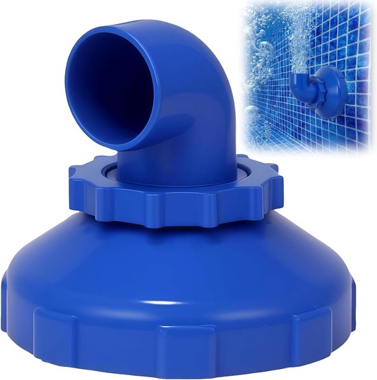 360° Drehbare Pooleinlaufdüse, 32 Mm, Blau, Abgewinkelt, Für Intex-, Bestway- Und Hallenbäder
