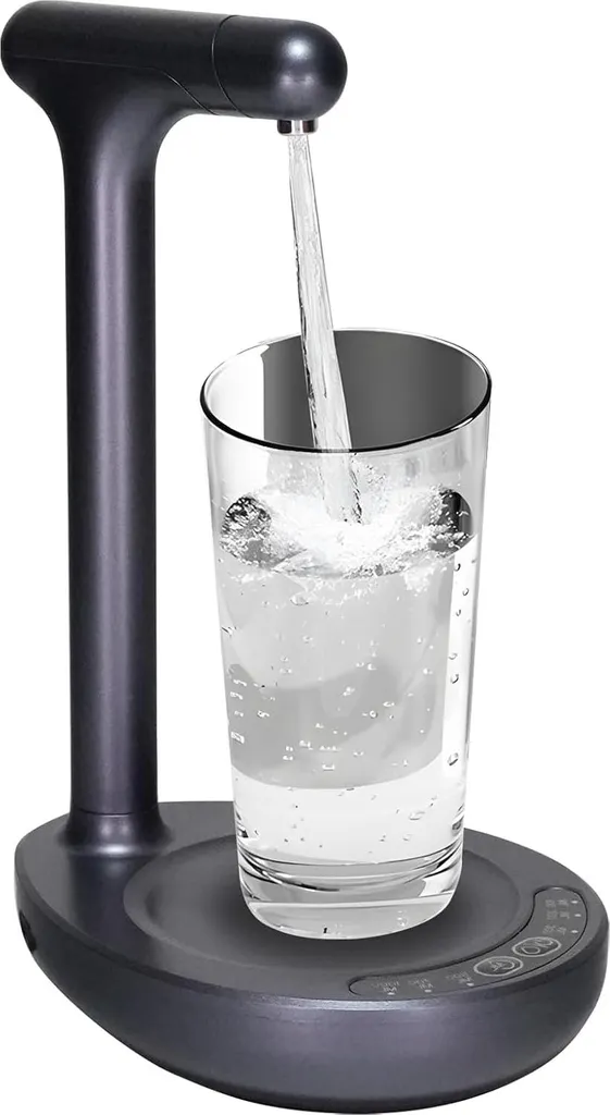 Elektrische Wasserflaschenpumpe Mit Auffangschale, Automatischer, Wiederaufladbarer Wasserspender Mit 6 Modi Für Zuhause, Camping Und Partys