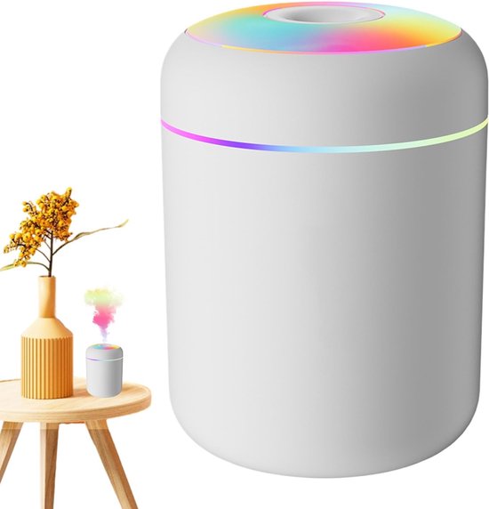 180-ml-usb-luftbefeuchter Mit Licht, Kompakt, Für Schlafzimmer, Kinderzimmer, Büro Oder Auto