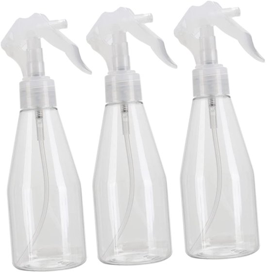 3er-pack Kleine, Durchsichtige 200-ml-sprühflaschen Aus Kunststoff – Handsprühflaschen – Geeignet Zum Reinigen, Gießen Und Bewässern Von Pflanzen
