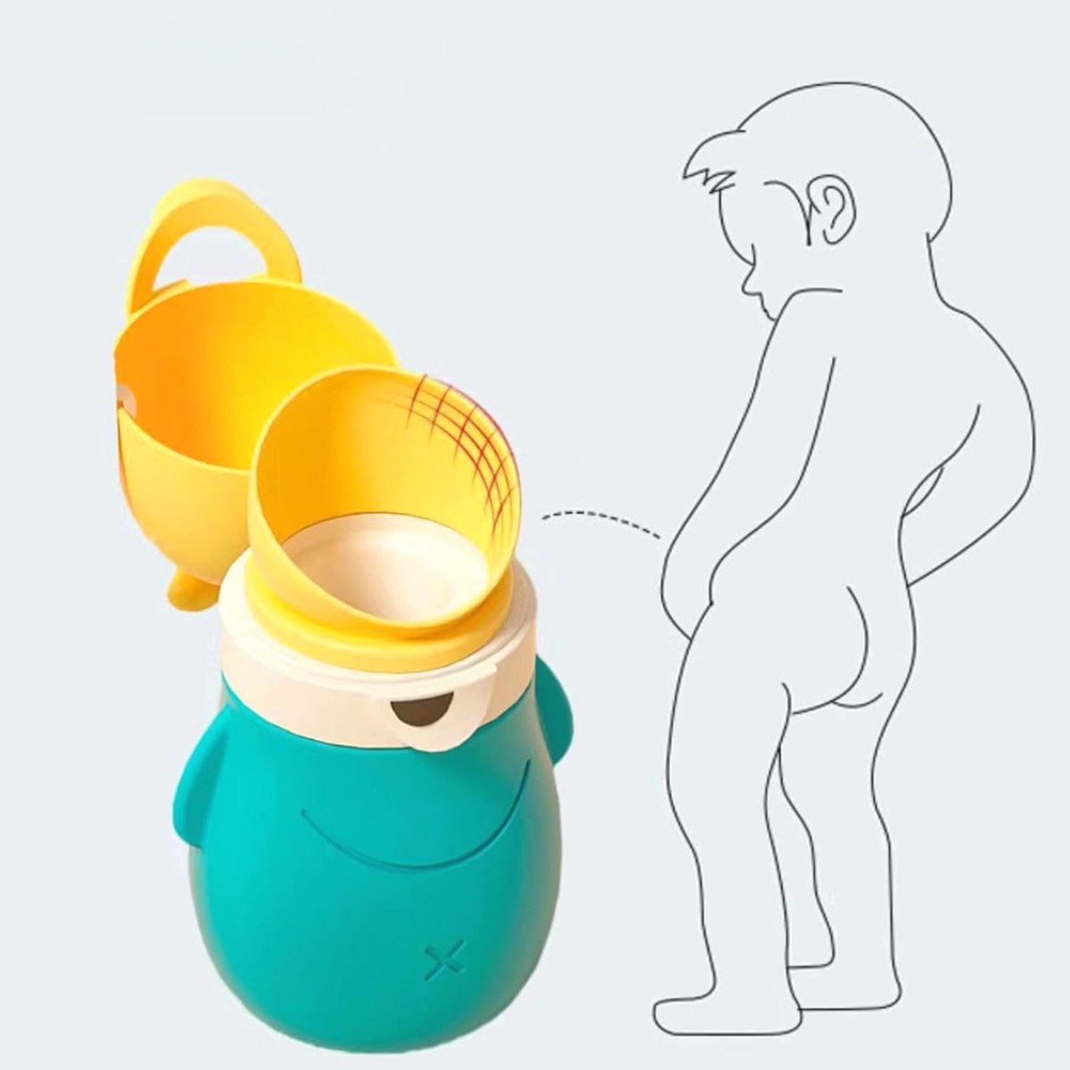Tragbares Töpfchen Für Kleinkinder Und Kinder, Hygienische Und Auslaufsichere Reisetoilette Für Camping Und Auto, Ideal Für Jungen Und Mädchen