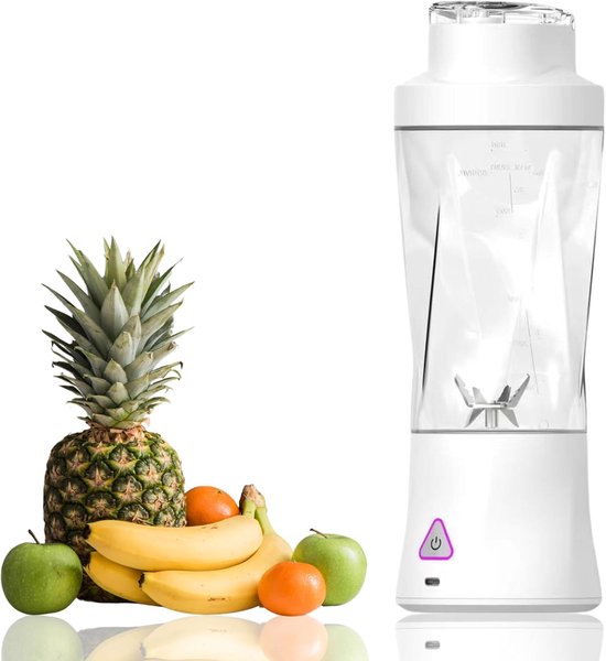 Tragbarer Entsafter/mixer, Usb-aufladbarer Smoothie-maker Mit 6 Verbesserten Klingen/6000-mah-akku, 700 Ml/24 Oz Fassungsvermögen, Proteinshakes, Reise-/