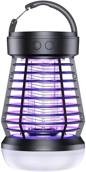 3-in-1 Campinglampe Und Mückenabwehrgerät, Tragbarer, Wiederaufladbarer Mückenschutz, Einstellbare Helligkeit (schwarz).