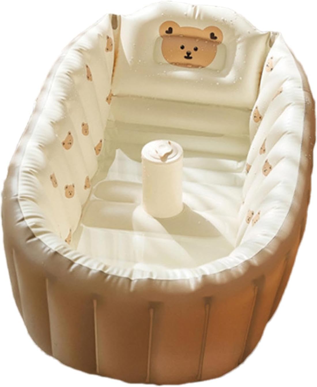 Aufblasbare Babybadewanne Für Kleinkinder – Tragbare Babybadewanne Mit Integrierter Luftpumpe – Faltbar Für Einfache Aufbewahrung – Ideal Für Neugeborene Und Babys