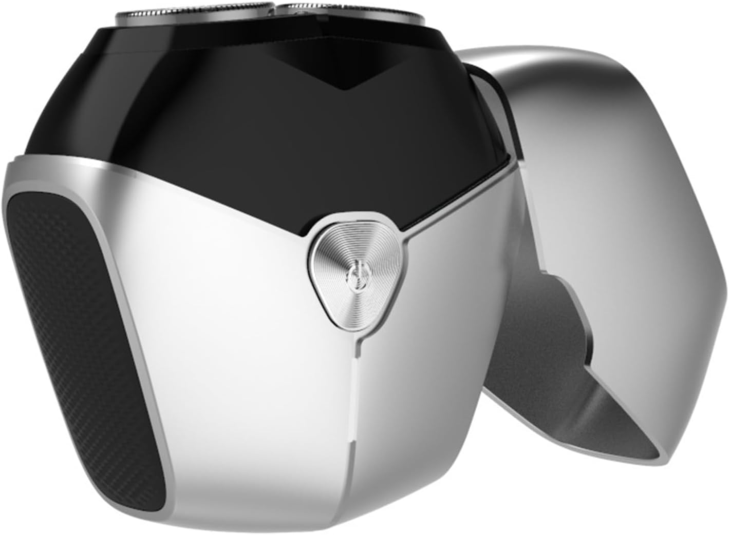 Tragbarer Unisex-elektrorasierer Mit Magnetischem Scherkopf, Usb-c-anschluss, 60 Minuten Ladezeit, Geeignet Für Nass- Und Trockenrasur, Silberfarben