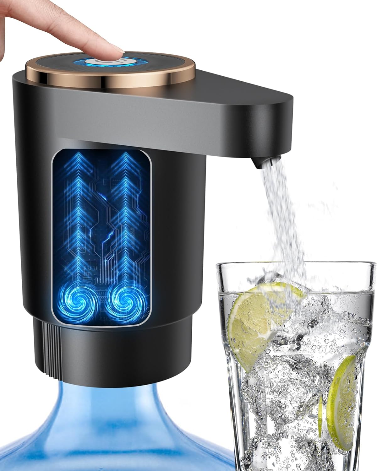 Tragbare Elektrische Flaschenpumpe – Kompatibel Mit 5-liter-flaschen – Usb-aufladbar – Automatischer Schalter – Wiederaufladbarer Akku – Wasserspenderpumpe