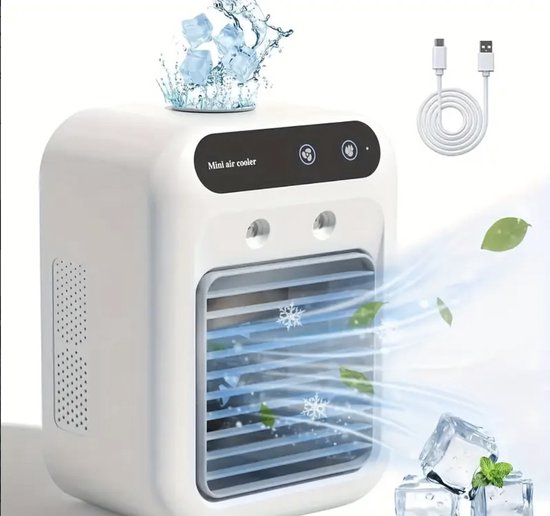 Diese Tragbare, Multifunktionale Klimaanlage Mit Mini-befeuchtungsventilator Und Kühlfunktion Eignet Sich Perfekt Für Büro Und Zuhause.