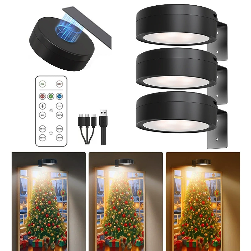 Led-ausstellungsleuchte – Akkubetrieb – Magnetische Malerleuchte – Mit Fernbedienung – Kabellose Wandleuchte Für Den Innenbereich
