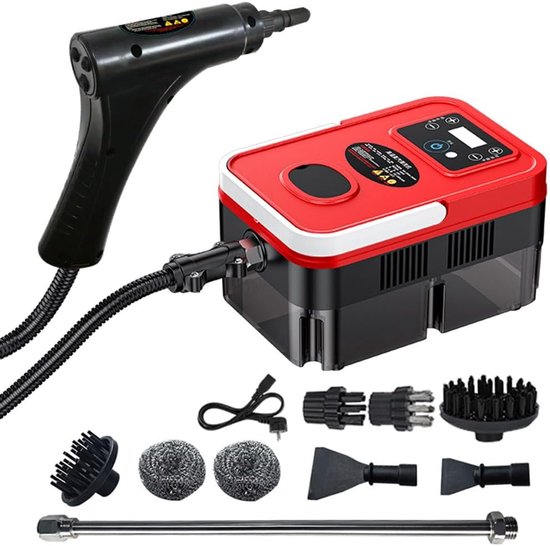 Dampfreiniger, 3500 W, Multifunktionaler Hochleistungsreiniger Mit 3 Bürsten
