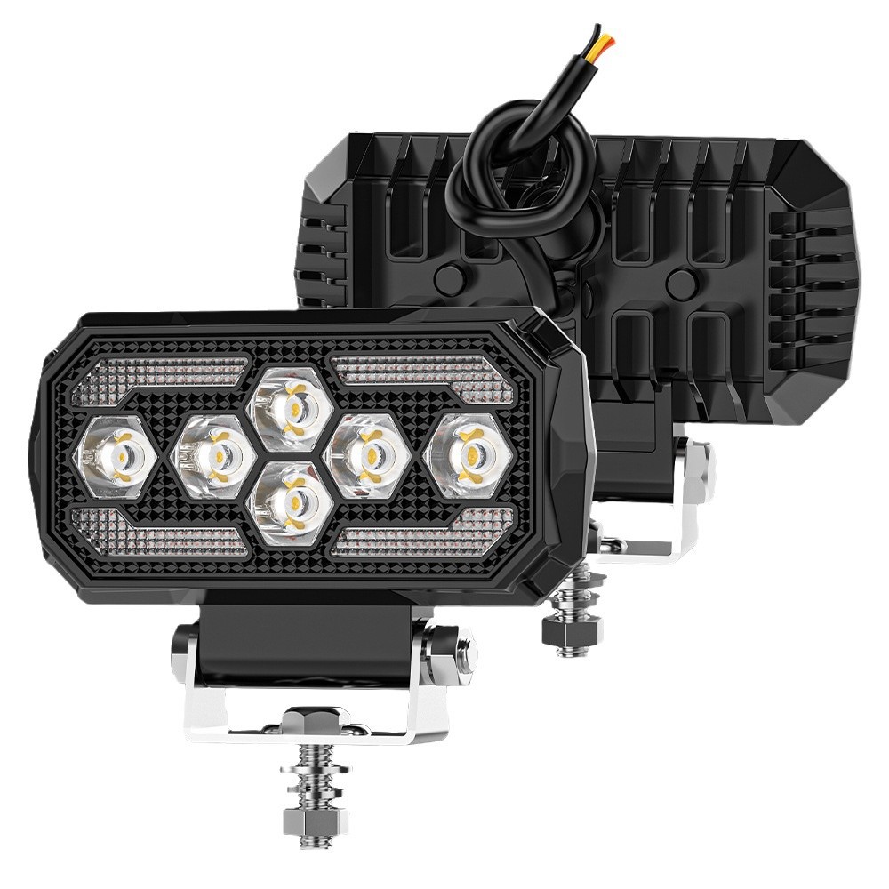 30-w-led-arbeitsleuchte, 9–80 V, 3000 Lumen, Ip68 Wasserdicht, 5-zoll-led-arbeitsleuchte Mit Großer Reichweite Für Bagger, Traktoren, Anhänger, Atvs