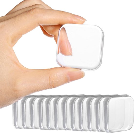 Ultimative Tür- Und Wandgriffstopper – 12-teiliges Set, 4 Cm Durchmesser, 0,8 Cm Dicke – Transparentes Gummi – Geräuschlos – Selbstklebend