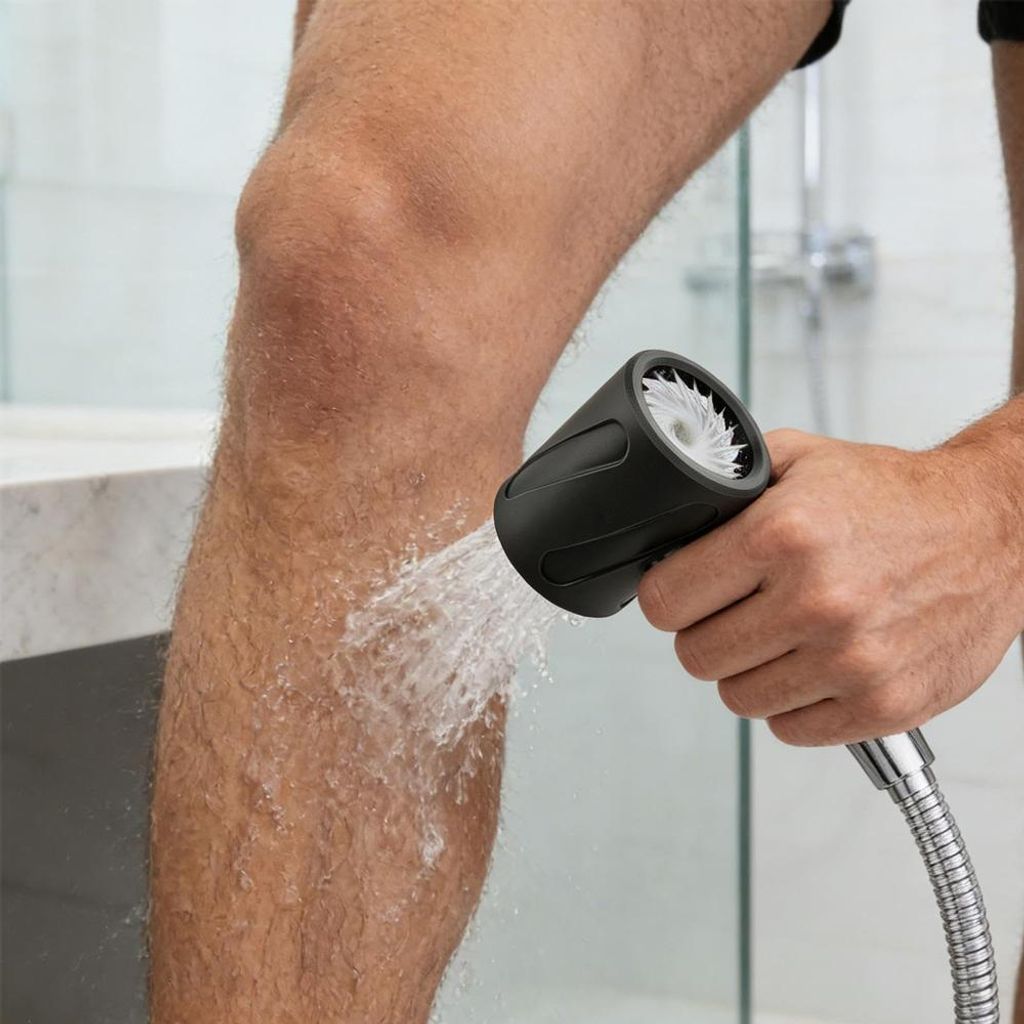 Hochdruck-regenduschkopf Mit Massagefunktion, Kalk- Und Rostbeständig (schwarz)