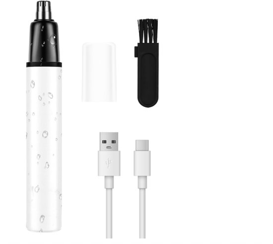 Nasen- Und Ohrhaartrimmer, Wiederaufladbar Per Usb, Schmerzfrei, Batteriebetrieben, Leicht Zu Reinigen, Wasserdicht, Für Damen Und Herren