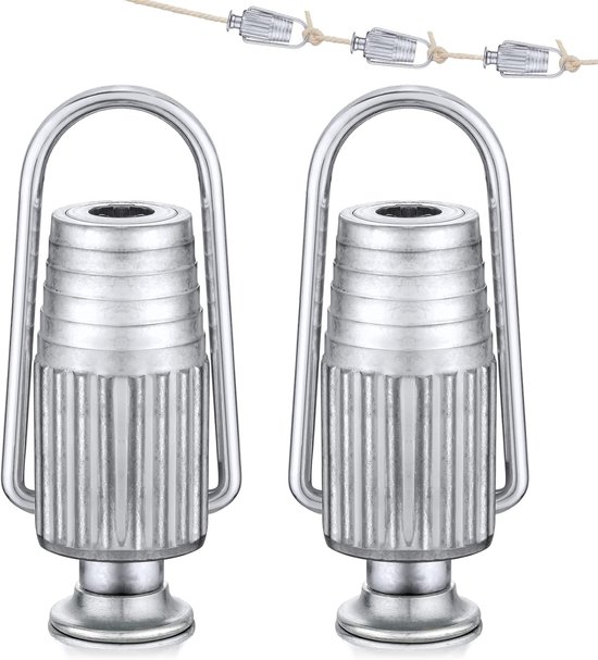 Metallene Wäscheleinenspanner, Robuste Aluminium-wäscheleinenspanner Für Rollen Und Zum Befestigen Von Wäsche, Haushaltsartikel