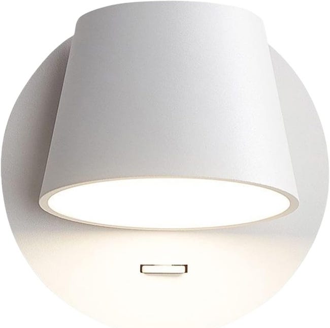 5w Led-wandleuchte, 350° Frei Drehbar, Warmweißes Licht, Leselampe, Wandleuchte Mit Schalter.