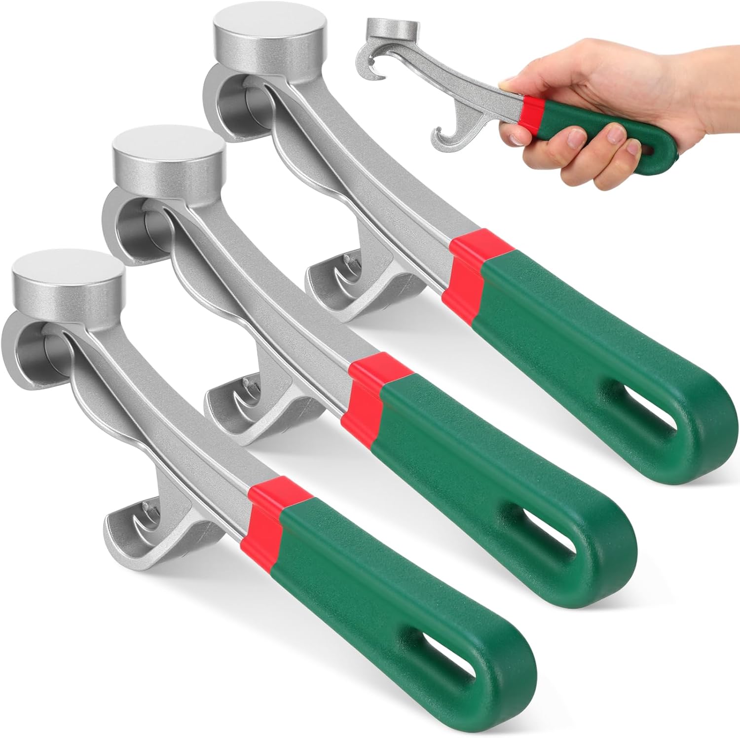 3er-pack Deckelöffner Für 5-gallonen-farbdosen, Robuste Deckelöffner Aus Aluminium, 8,5-zoll-schlüssel, Rutschfester Gummigriff, Langlebige Deckelentferner
