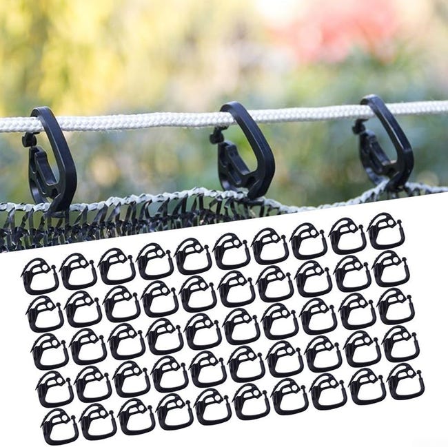Packung Mit 50 Stück, Zur Befestigung Von Zaunsegeln Und Netzen.