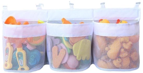 Aufbewahrungsnetz Für Badezimmerspielzeug, Schimmelresistenter, Wasserdichter Und Atmungsaktiver Netzbeutel, Hängeorganizer Für Die Badezimmerwand