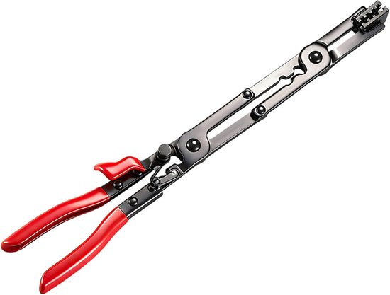 Schlauchschellenzange (gerade/gebogen) Mit Verriegelungsmechanismus Zum Schnellen Lösen Schwer Zugänglicher Schlauchschellen. Robust Und Langlebig, Mit Zahnrädern.