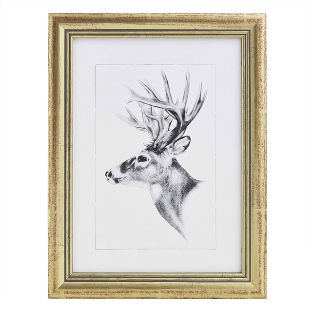 Bilderrahmen Fotogalerie, Holz Rahmen, Glasscheibe, Artos Stil gold 15x20 cm - Woltu