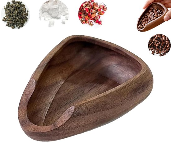 Messlöffel Aus Natürlichem Walnussholz Für Kaffeebohnen, Auch Für Espresso, Tee, Nüsse Und Kaffeebohnen Geeignet.