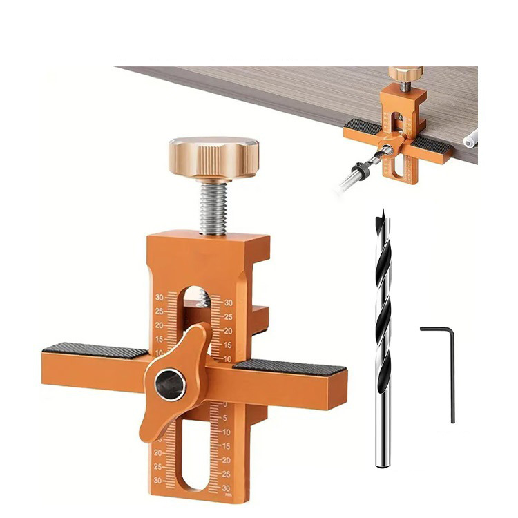 Montagehilfe Für Schranktüren, Multifunktionales Positionierungswerkzeug Aus Aluminiumlegierung, Leicht Verstellbar, Für Gerahmte Und Rahmenlose Türen.