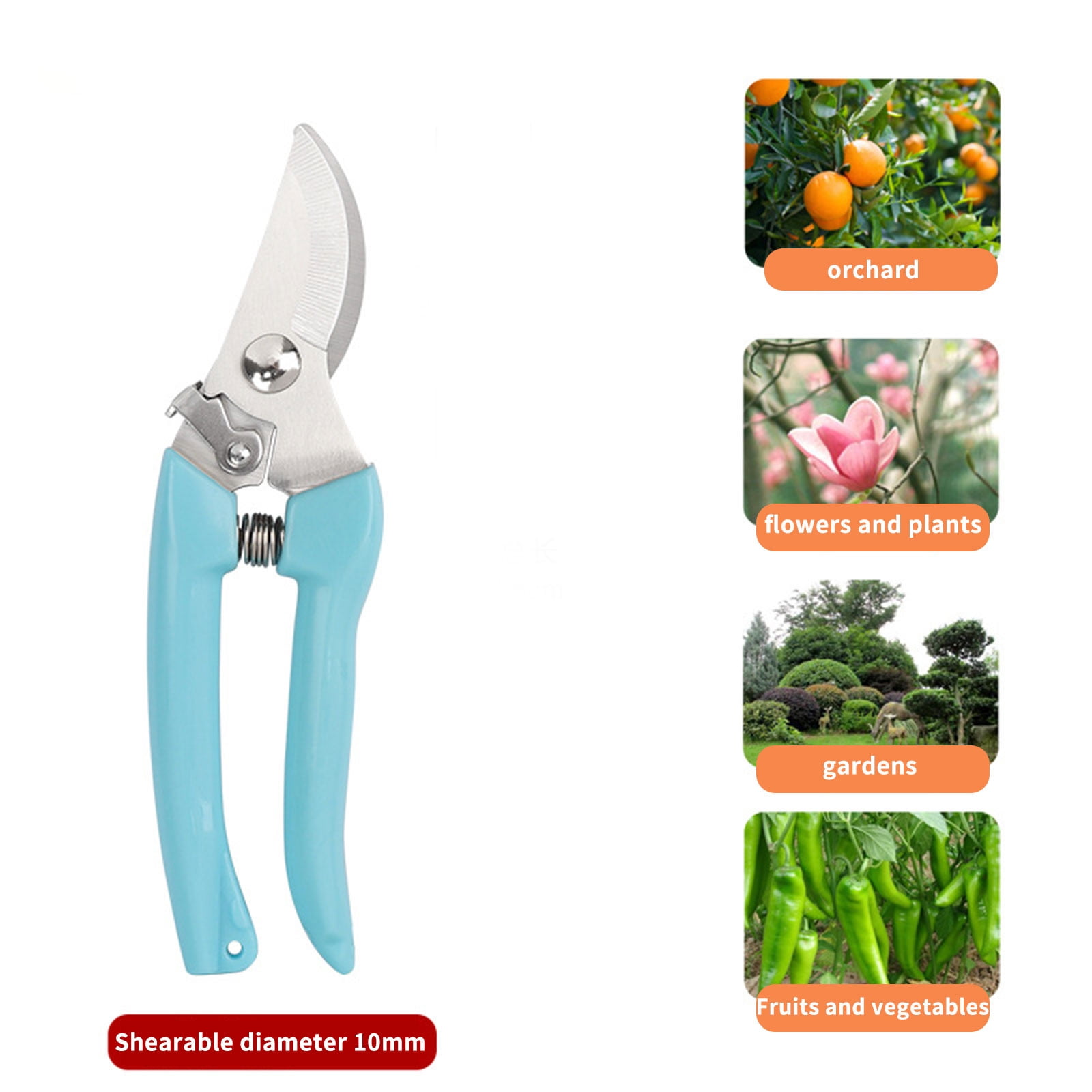 5-teilige Seitenschneider-gartenschere – Pflanzenschere Mit Scharfen, Präzisionsgeschliffenen Stahlklingen Und Edelstahlklingen, Handliche Gartenschere