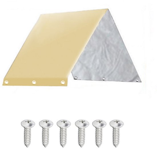 Dachplane - 226 X 132 Cm - Wasserdichtes Oxford-gewebe Mit Silberbeschichtung - Für Schaukelbänke, Terrassenüberdachungen, Liegestühle, Gartenpavillons