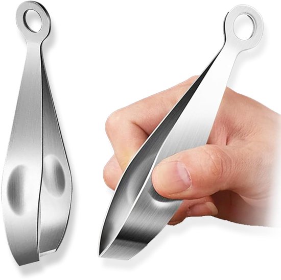 13 Cm Lange Fischgrätenpinzette Aus Edelstahl Mit Gebogener Spitze