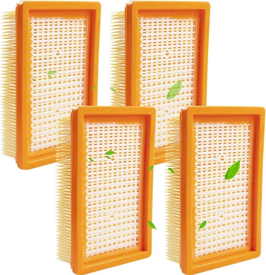 4er-packung Flache, Gefaltete Ersatzstaubfilter Für Kärcher Wd/mv-serie