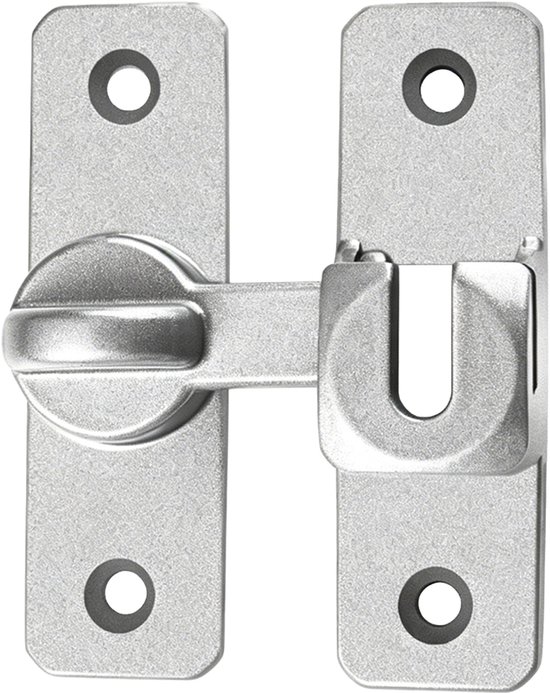 Silbernes 2-teiliges Schnellverschluss-schiebetürschloss-set Aus Aluminiumlegierung Für Schränke, Fenster Und Gartenhäuser.
