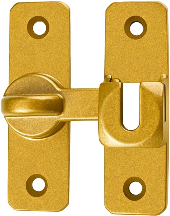 Goldfarbenes 2-teiliges Schnellverschluss-schiebetürschloss-set Aus Aluminiumlegierung Für Badezimmer Und Gartenhäuser.